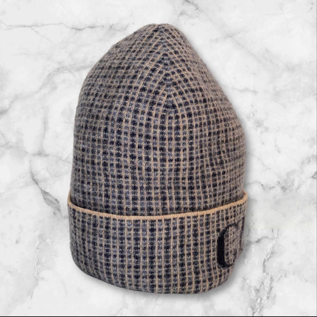 Kiwami Gucci Knit Cap Wool Check Logo M Size thumbnail 9