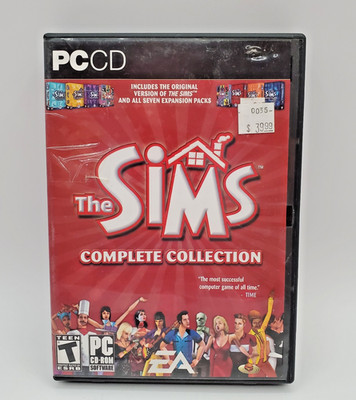 The Sims Complete Collection PC Windows CD ROM 4 Discs Original Case Manual 2005