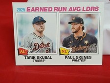 2025 Earned Run Avg Ldrs Skubal, Skenes #7 2026 Topps Heritage