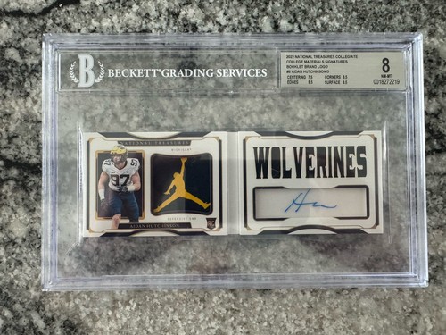 2022 National Treasures Signed Booklet Aidan Hutchinson Gold /5 Logoman