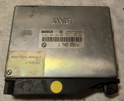1995 318i BMW 1743251 12141743251 ECU DME BOSCH Engine Control Module Computer