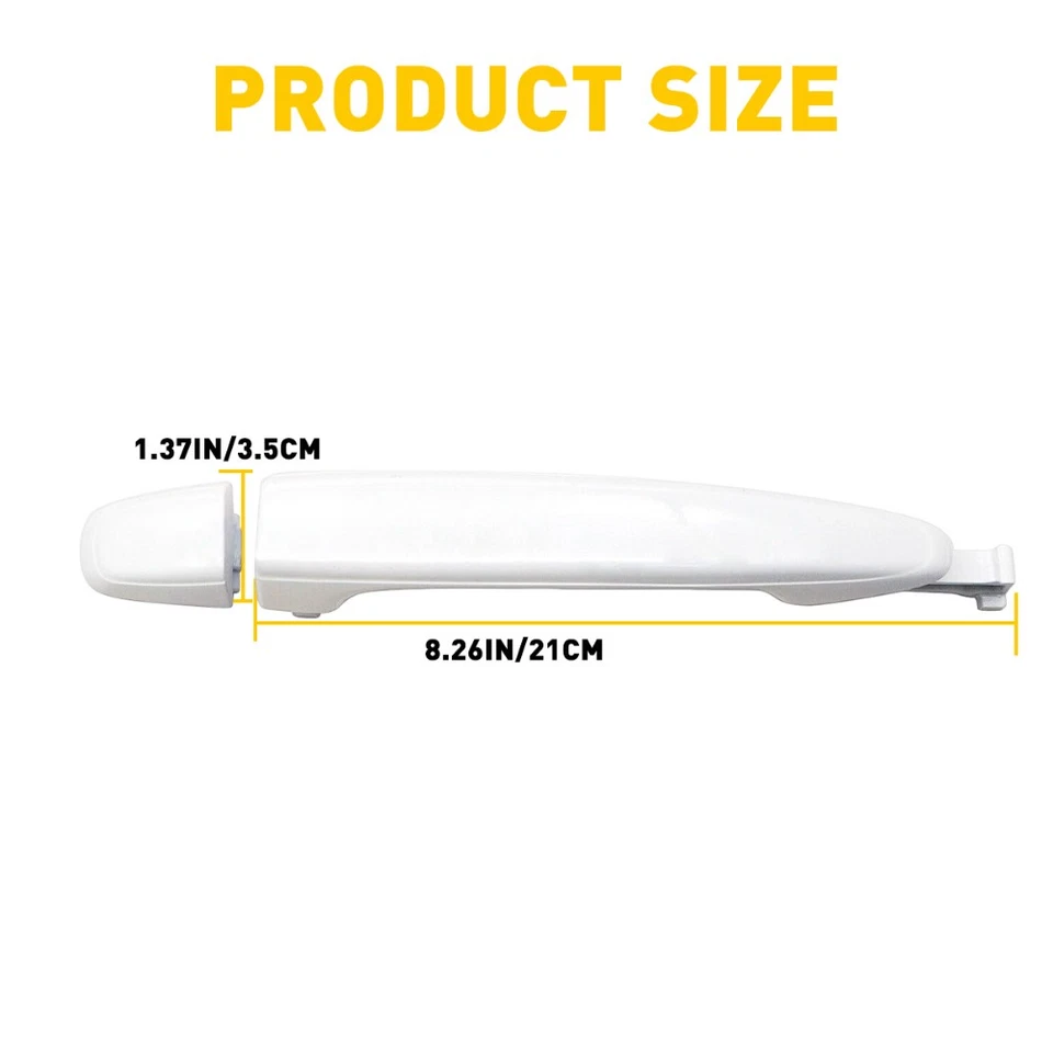 2PCS For Toyota Sienna 2004-2010 LH RH Sliding White Door Handle 6921308020 EXV - Image 4 of 4