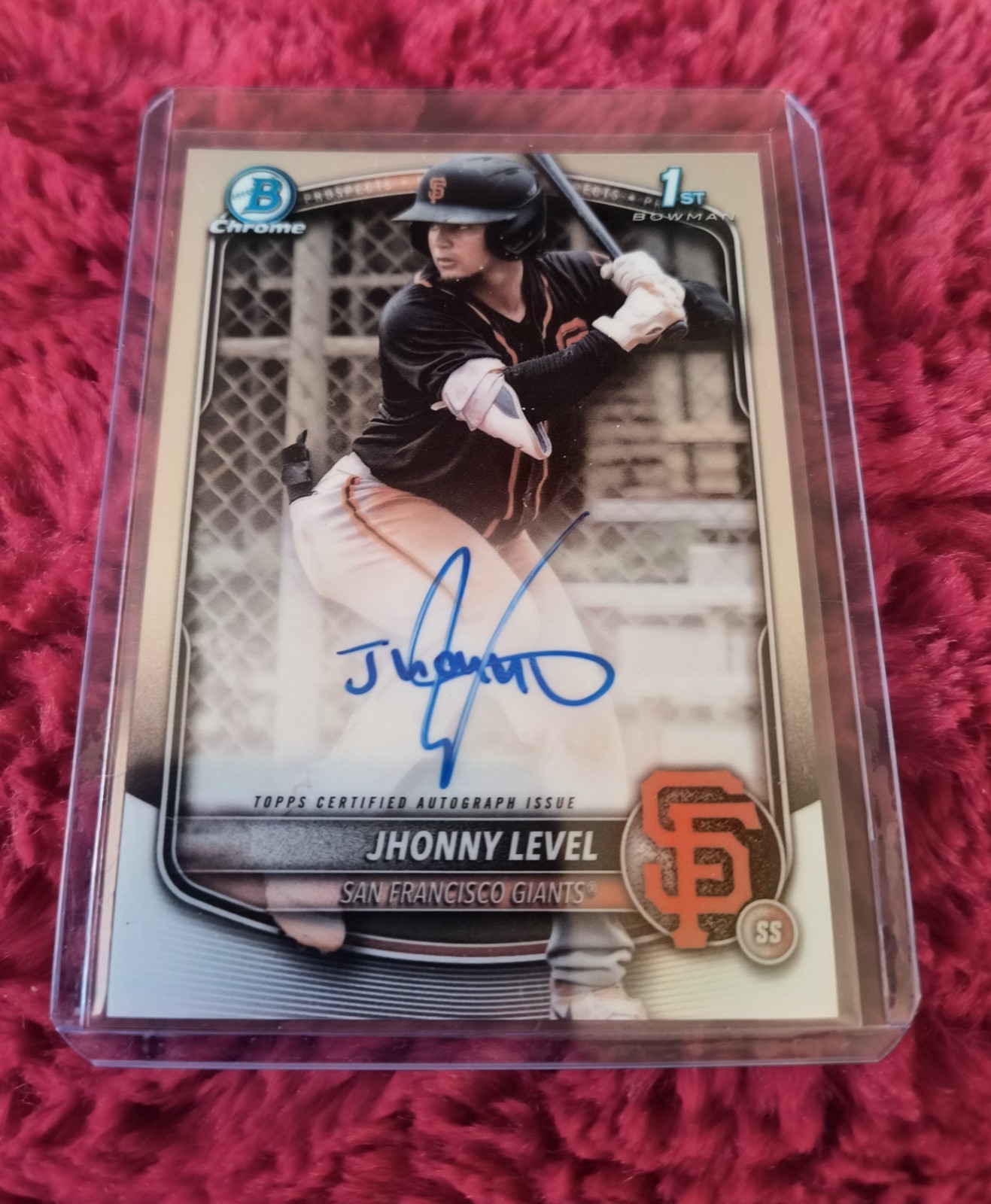 2025 Jhonny Level 1st Bowman Chrome Auto - DEAL