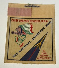 1960 National Jamboree Chief Okemos Council Woven  JSP JCP Boy Scout FD1