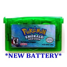 Pokemon Emerald Version * New Battery * (Game Boy Advance) * AUTHENTIC * - READ