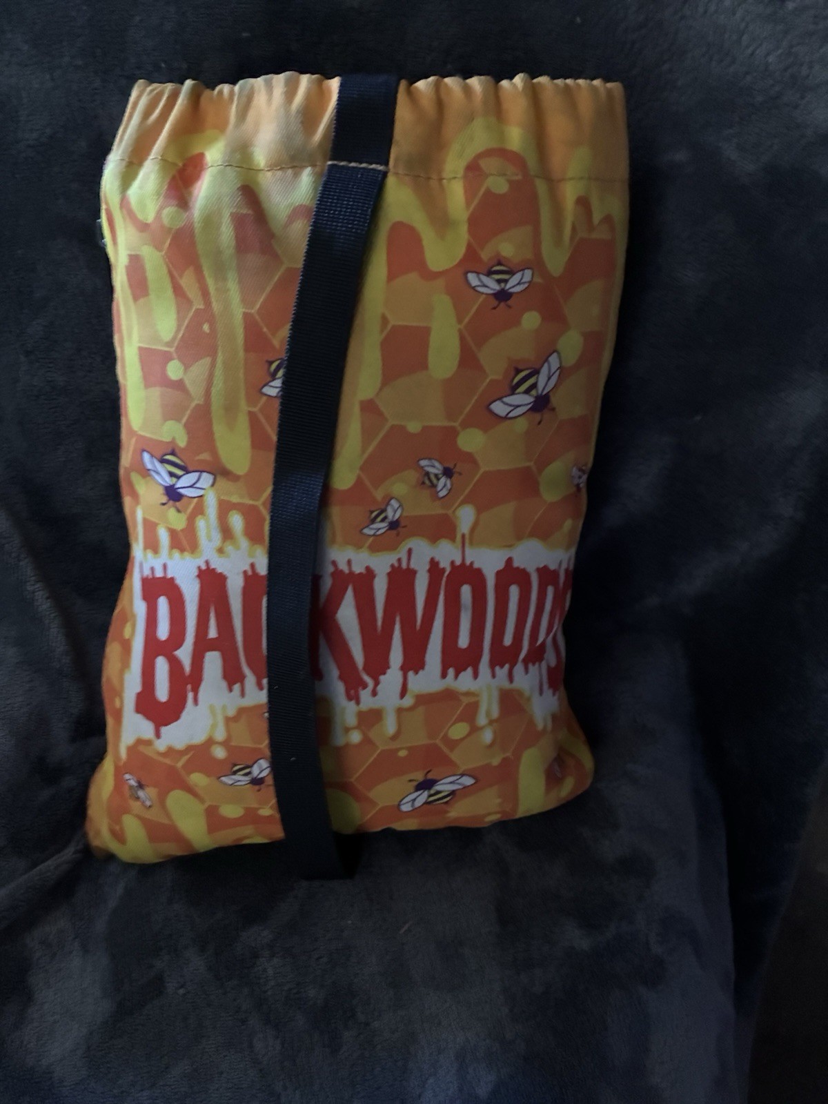 Backwoods Honeycomb Bee Theme Drawstring Zip Back… - image 2