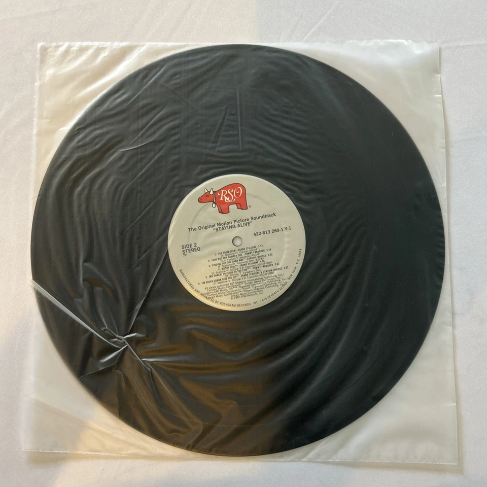 Staying Alive The Original Motion Picture Soundtrack 1983 Polygram Record Vinyl - Image 4 of 4