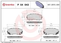 Brembo Bremsbelagsatz, Scheibenbremse P 61 097 FüR CitroËN Peugeot