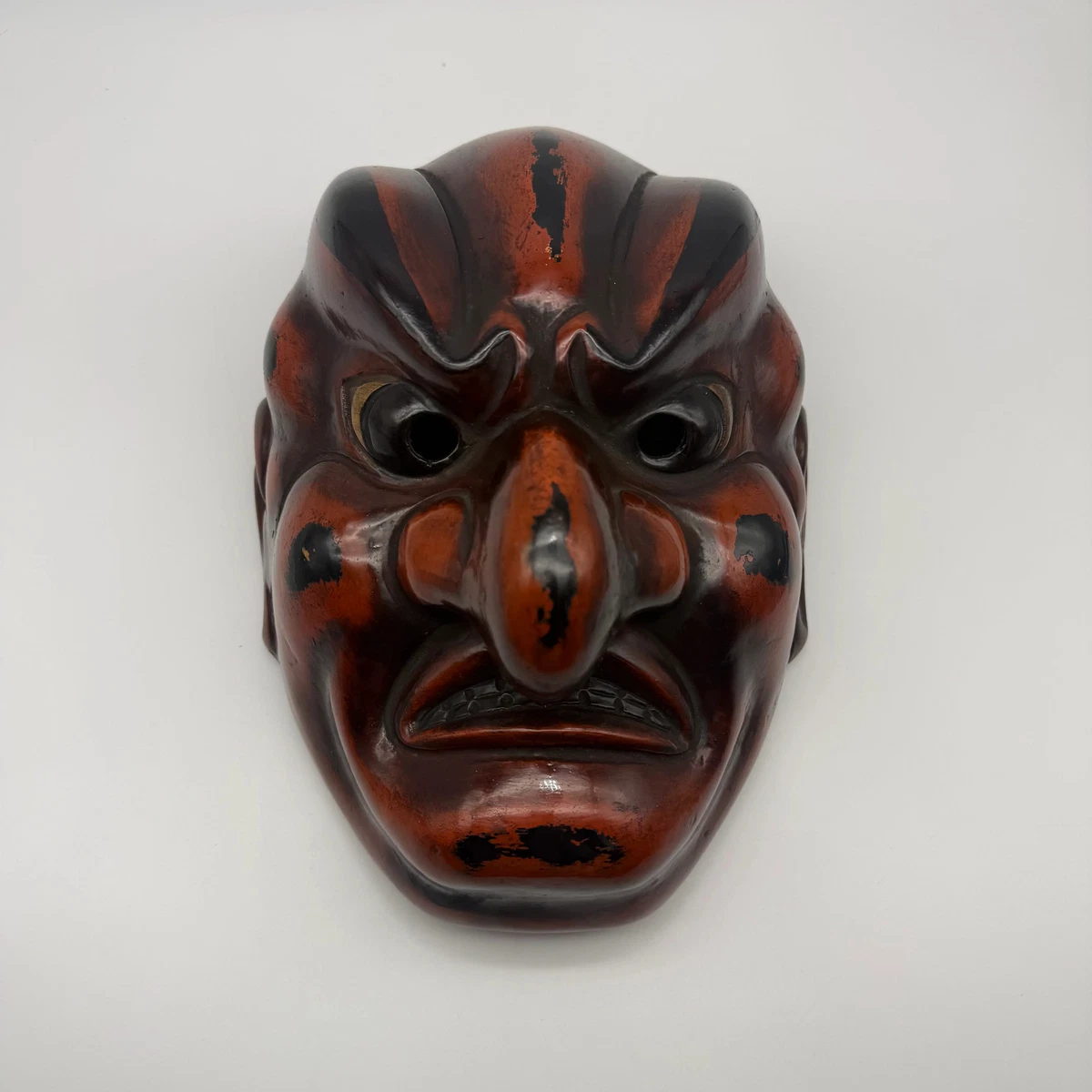 红色日本古董面具| eBay