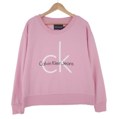 Calvin Klein Jeans, Calvin Klein Jeans Vintage Pink Crewneck Sweatshirt Pochacco Logo Pullover, L