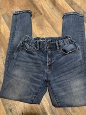 GapKids Boys Skinny Jeans Blue Denim Medium Wash Adjustable Waist Size 10 24"