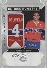 2020 Black Diamond Retired Numbers Manufactured /99 Jean Beliveau Patch HOF 0c3