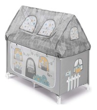 Lettino viaggio casetta pieghevole (128,5x73x120cm) DAILY DOLCI SOGNI Grigio L1