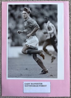 NOTTINGHAM FOREST FC GARY BANNISTER PRESS PHOTO 1992 FOOTBALL PLAYER MEMORABILIA