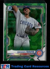 2021 Bowman Chrome Sapphire Edition #BCP-173 Brennen Davis Prospects Green #/125