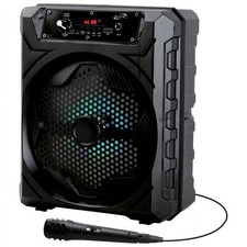 Bluetooth Party Speaker with Wireless LED Light Effects and Portable Design in
