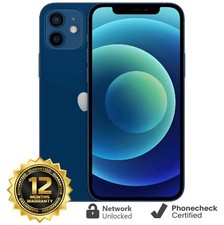 Apple iPhone 12 mini - 64 GB - Blue Unlocked Smartphone - Very Good