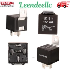 4pcs JD1914 Car Relay Harness 12V 40A 4 Pin SPDT with Built-in Diode for Automot