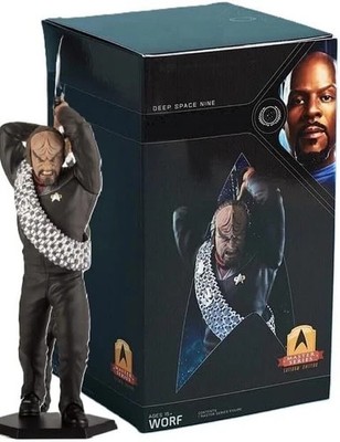 Star Trek QMx WORF Figur Mini Master Series Latinum DS9 1:12 Statue Neu in OVP