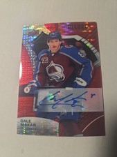 2021-22 Upper Deck Allure - Cale Makar #8 Red Rainbow Autograph Clean Sharp SP