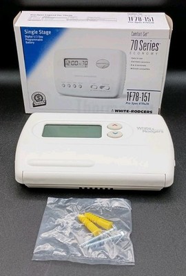 White Rodgers 1F78-151 Programmable Thermostat Single Stage 70 Series