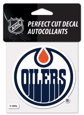 WinCraft Edmonton Oilers NHL Perfect Cut Decal - 4'' x 4''