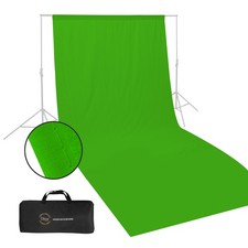 Glow Muslin Background - 10 x 20 ' Chroma Green 