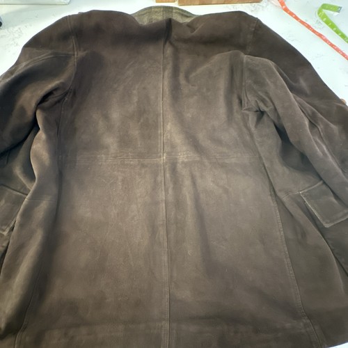 Luciano Barbera Men's Suede Jacket Coat Brown Size IT 56 US XL - Picture 11 of 11