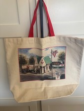 Vintage Conoco Gas Station Canvas Tote Bag – Made in USA – Billboard Inc