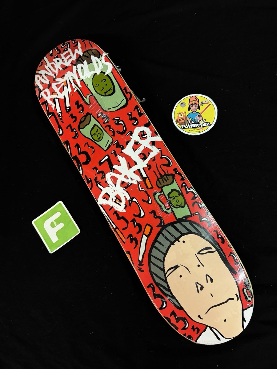 RARE Andrew Reynolds Baker SLUGGER 2008 Skateboard Deck Pro Model