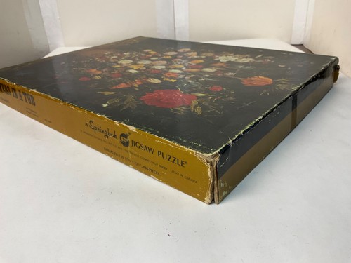 Complete ! Springbok 500 Piece Puzzle **Flowers in a Tub* Vintage Jan Brueghel - Picture 7 of 13