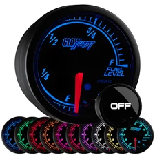 Slightly Used GlowShift Elite 10 Color Fuel Level Gauge