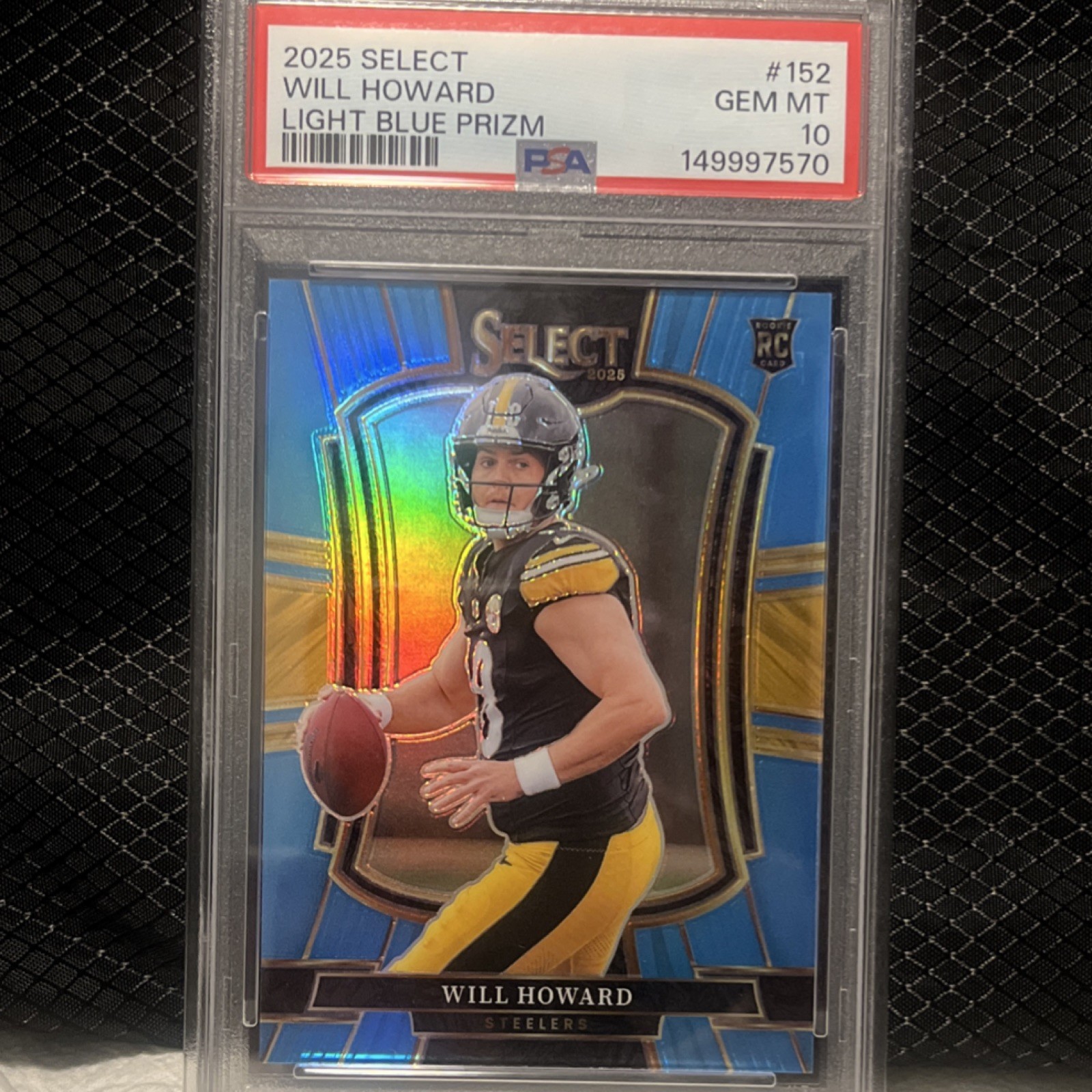 Will Howard Panini Select #152 Light Blue Prizm