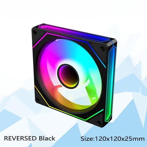 12CM Computer Chassis Fan,Infinite Prism ARGB Fan/3 Mirror Surfaces/4 Pin PWM - 第 21/28 張圖片