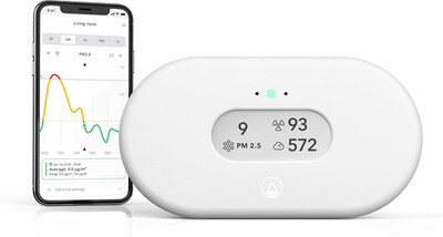 Airthings View Plus 2960 Radon Air Quality Monitor CO2 Humidity Sensor
