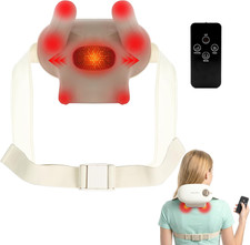 2026 Cordless Neck Massager with Heat for Pain Relief Deep Tissue, 4D Kneading M