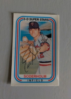 1976 Kellogg's 3-D Super Stars - Eric Soderholm #28 VG/No Cracks Twins