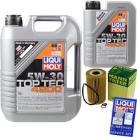 Mann Inspektionspaket 6L Liqui Moly Top Tec 5W-30 FüR BMW Z3 Roadster E36 1.9I