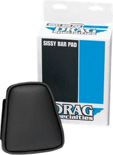Drag Specialties 0822-0341 Tapered Backrest Pads For Round Sissy Bars Smooth