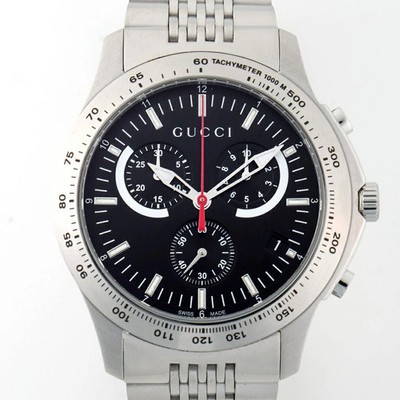Gucci G-Timeless Chronograph Uhr Edelstahl Quarz aus Japan