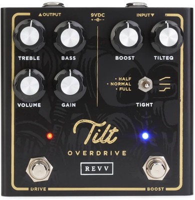 Revv Shawn Tubbs Tilt Overdrive Guitar Effects Pedal - Black