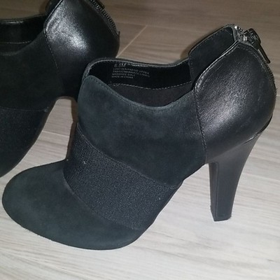 Gianni Bini Women's Black Suede Heels Pumps Boot Size 6.5 Great Condition