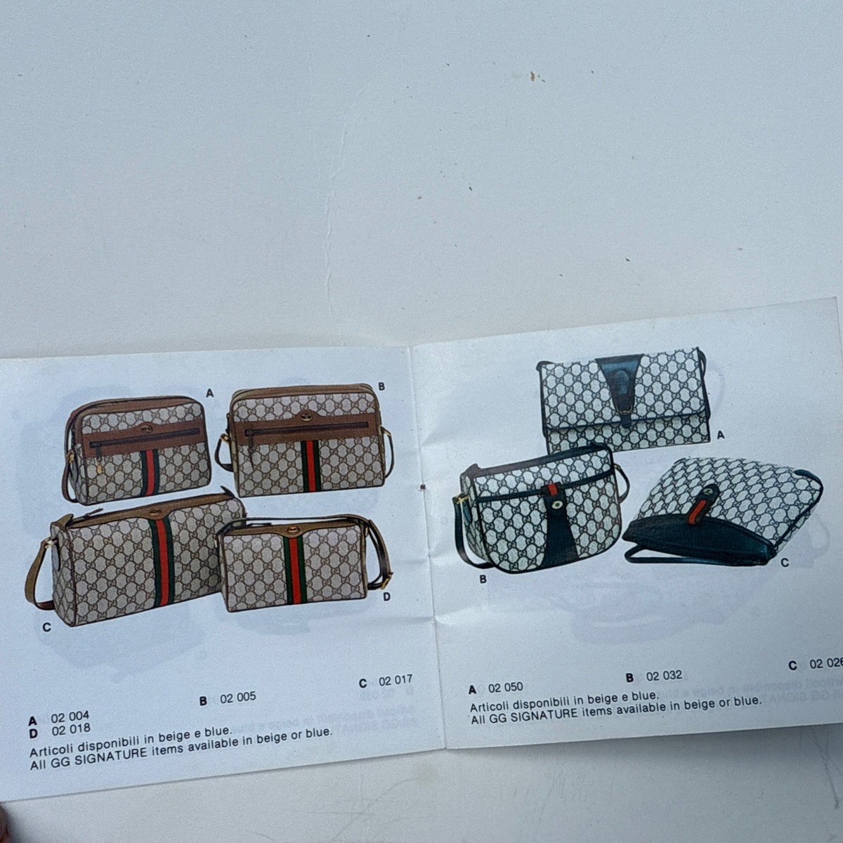 VINTAGE Gucci Accessory Collection Mini Catalog Booklet 1980s