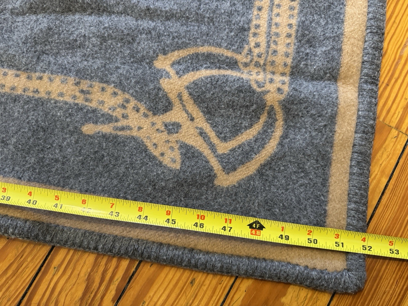 Ralph Lauren Polo Player Wool Cashmere Blend Blanket 70” X 52” Scotland NWOT