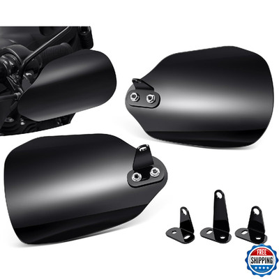 PBYMT Larger Handguards, Stainless Steel Hand Guards Fit for Harley Touring Stre