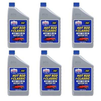 Hot Rod & Classic Car 10W40 Motor Oil  1 Quart Pack of 6
