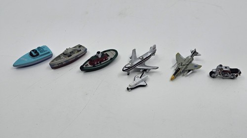 Vintage Micro Machines Collection Boats Planes Motorcycle