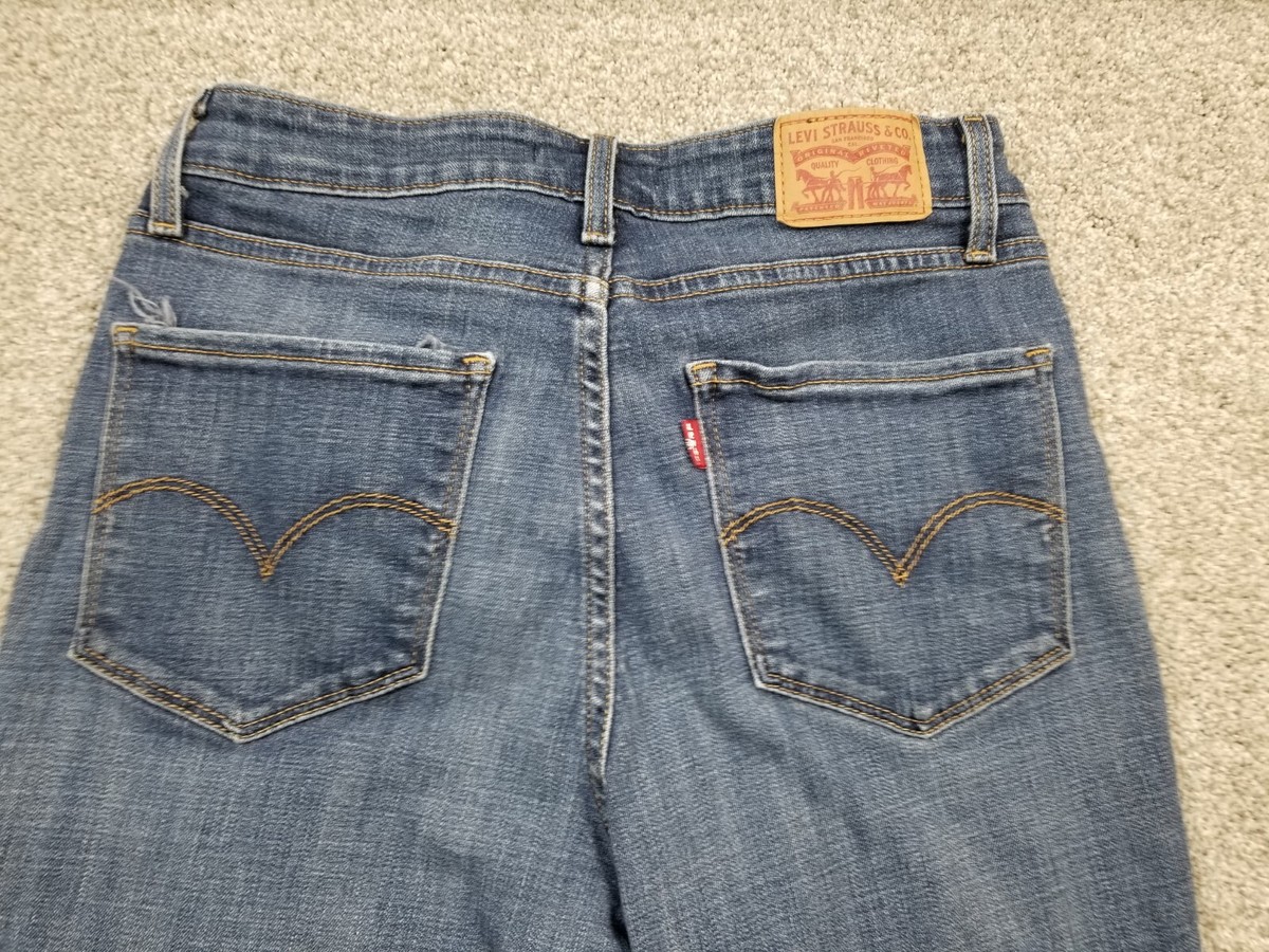 リーバイス　29W 28L Levi's Jeans Women's Size 28 Blue Stretch Denim 30 x 29.5