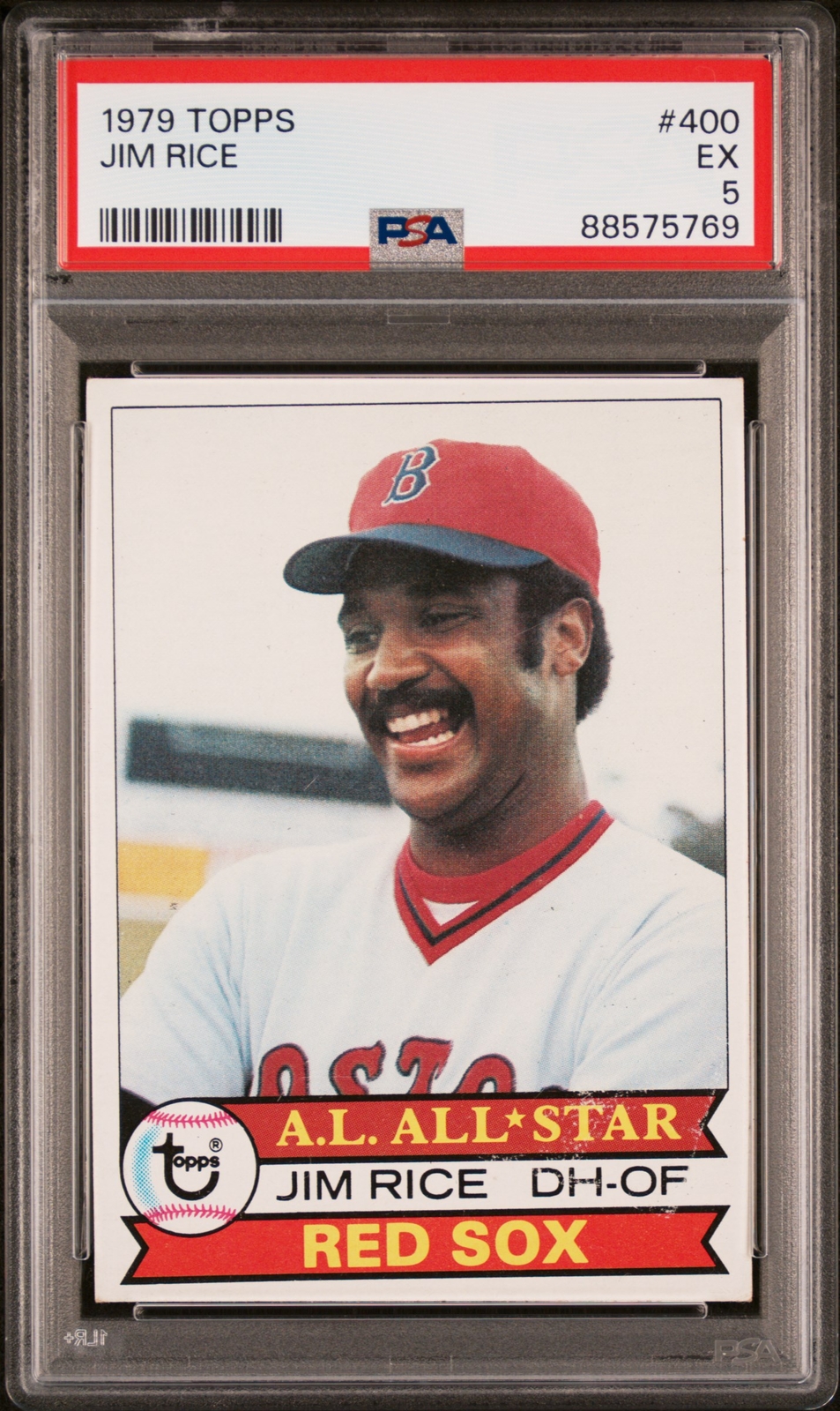 1979 TOPPS 400 JIM RICE VINTAGE CARD PSA 5