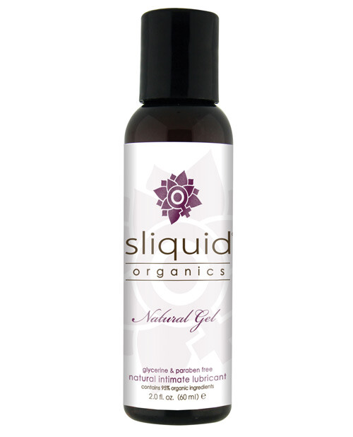 Sliquid Organics Natural Gel Aloe Based Intimate Lubricant - Choose Size